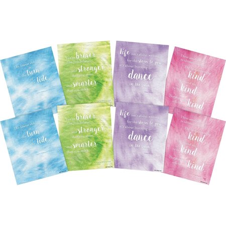 Barker Creek Dancing in the Rain Art Prints Set, Tie-Dye & Ombré Collection, 8/Set 4345